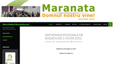 Desktop Screenshot of maranatabucuresti.com