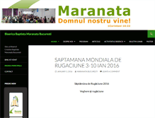 Tablet Screenshot of maranatabucuresti.com